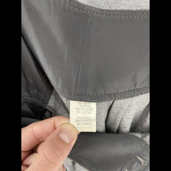 Theory Skirt Womens Size 2 Gray Mini A-Line Buttons Pockets Made in USA - Picture 4 of 7